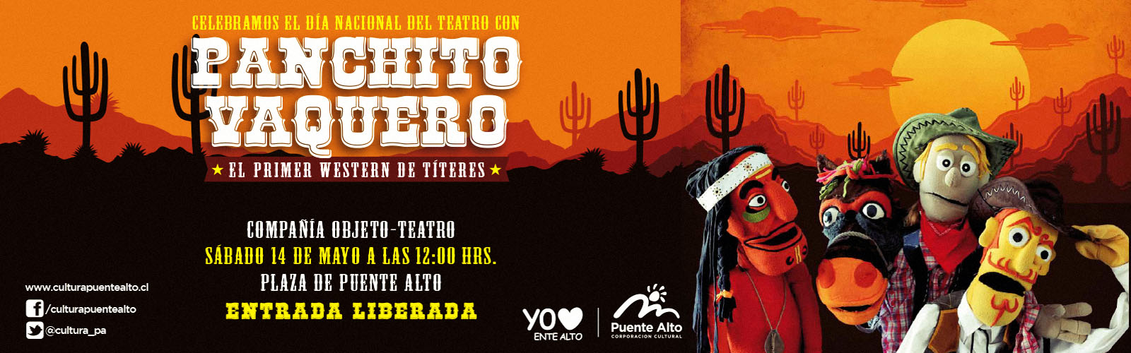 Dia Nacional del Teatro: Panchito Vaquero, el primer western de títeres.