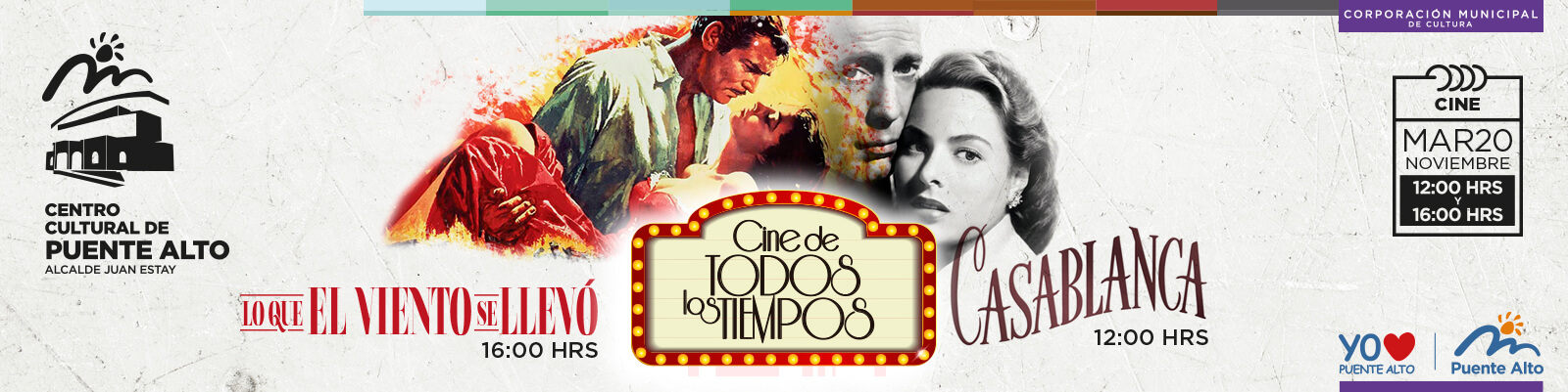 Clásicos del Cine: “Casablanca” y “Lo que el viento se llevó”.