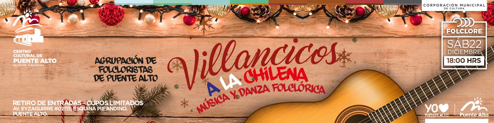 Todos invitados a cantar con Villancicos a la Chilena.