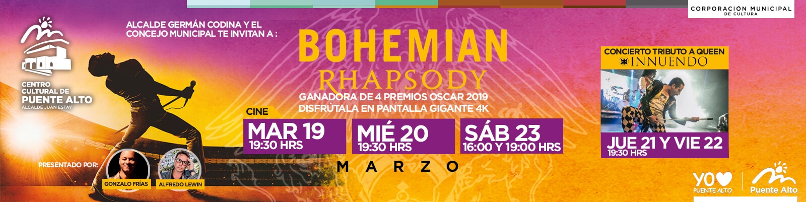 Semana dedicada a Queen en el Centro Cultural de Puente Alto.