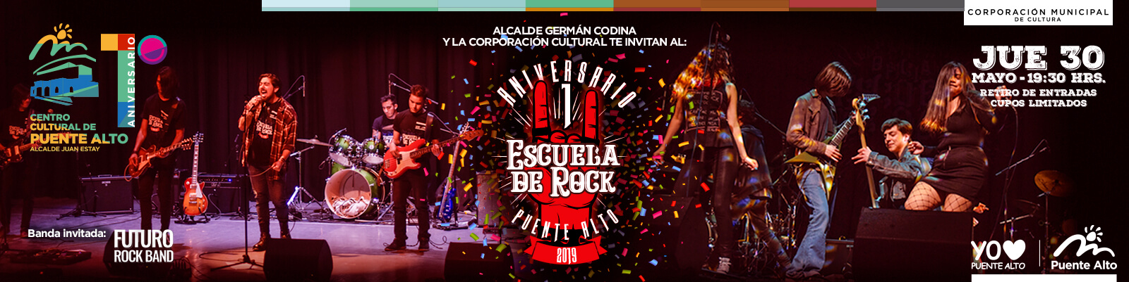 ¡El 1º Aniversario de la Escuela de Rock de Puente Alto ya tiene fecha! 