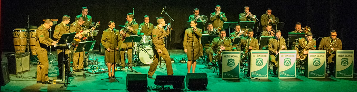 Puenteltinos bailaron y cantaron al ritmo del Orfeón de Carabineros. 