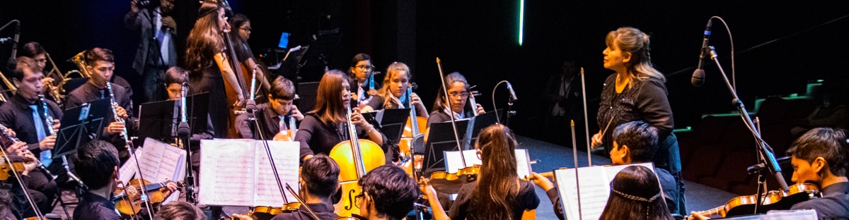 Desde el norte, recibimos la visita de la Orquesta Sinfónica Infantil- Juvenil de Pica. 