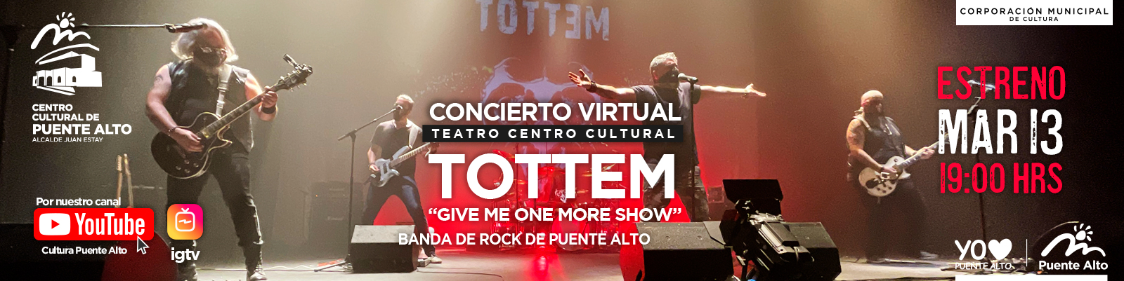 Todos a rockear con el Concierto Virtual de la banda Tottem