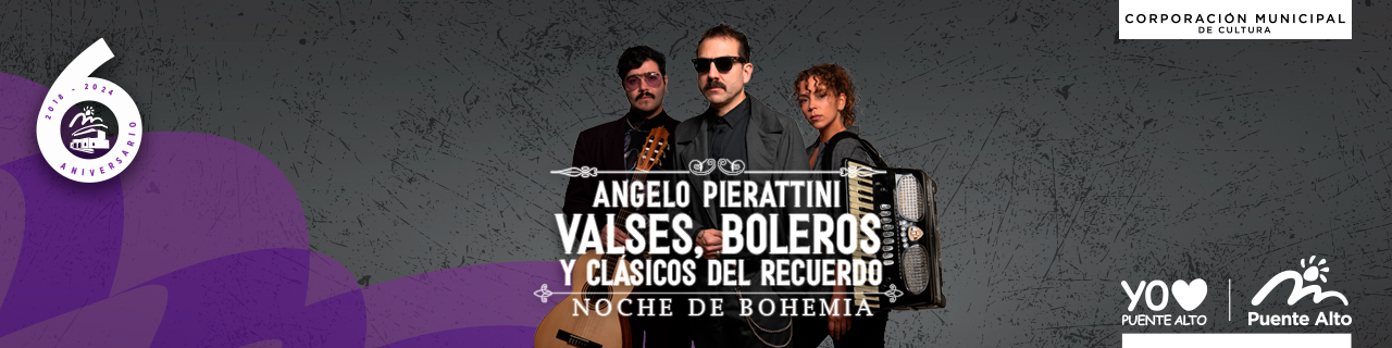 PUENTE ALTO VIVIRÁ UNA NOCHE BOHEMIA CON LOS VALSES Y BOLEROS DE ANGELO PIERATTINI